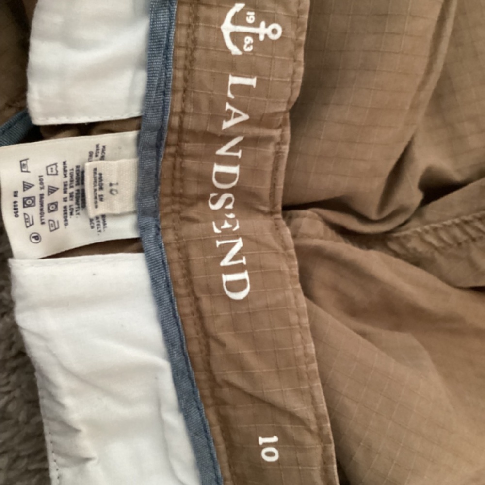 Lands’End Boys Cargo Shorts, Color Tan, Size 10 - Picture 3 of 3
